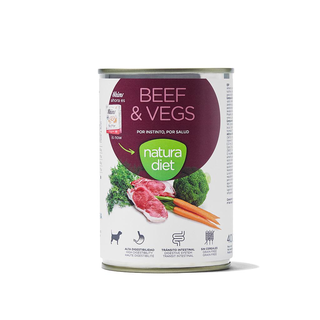 OFERTA DNG NATURA DIET DOG PATE BEEF &amp; VEGS 400 GR