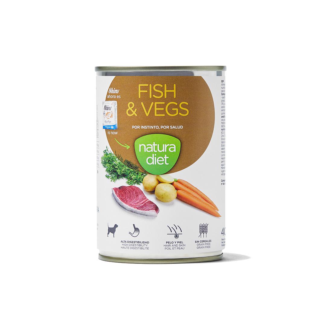 OFERTA DNG NATURA DIET DOG PATE FISH &amp; VEGS 400 GR