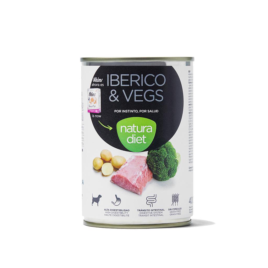 DNG NATURA DIET DOG PATE IBERICO &amp; VEGS 400 GR
