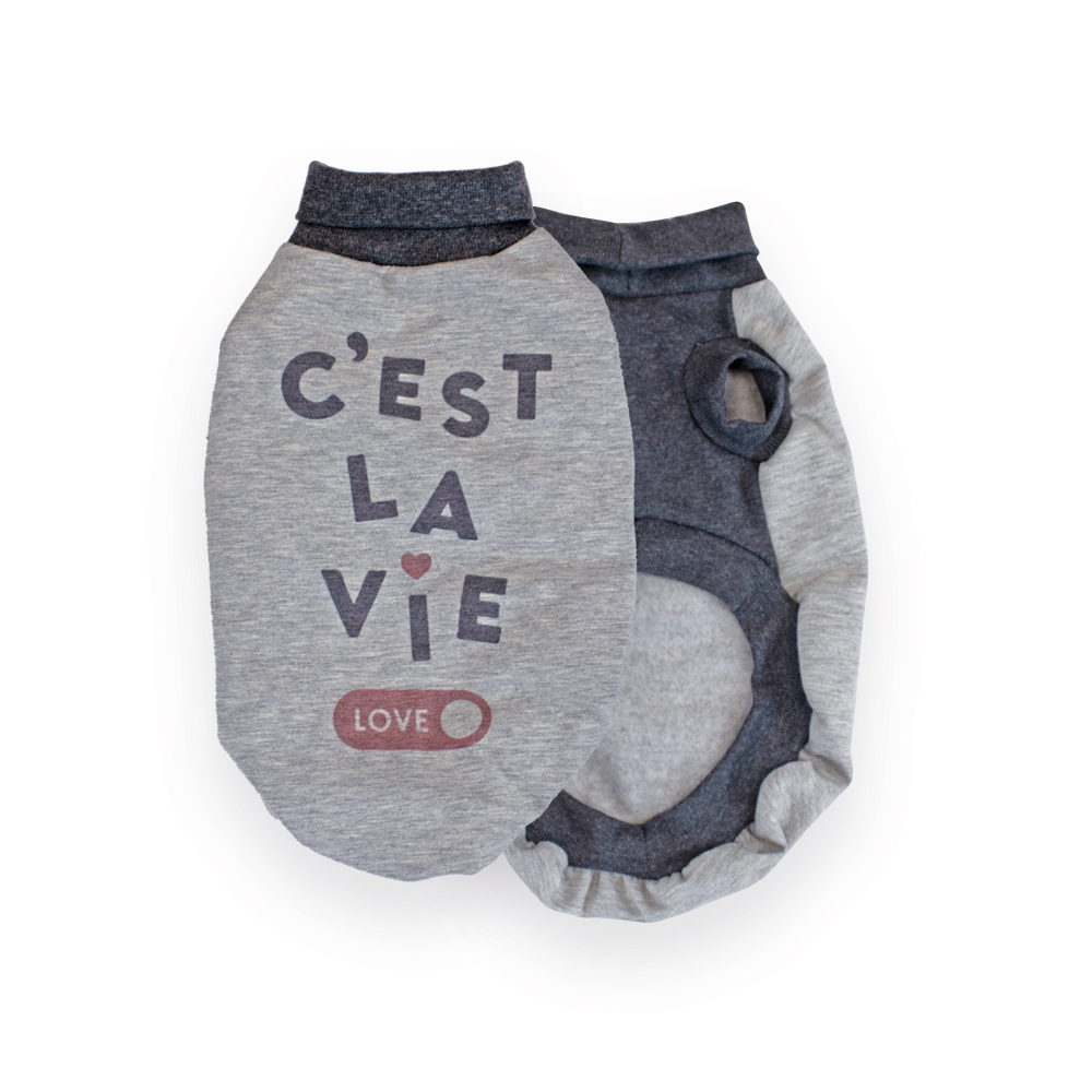 OFERTA MI&amp;DOG SUDADERA AFELPADA LA VIE