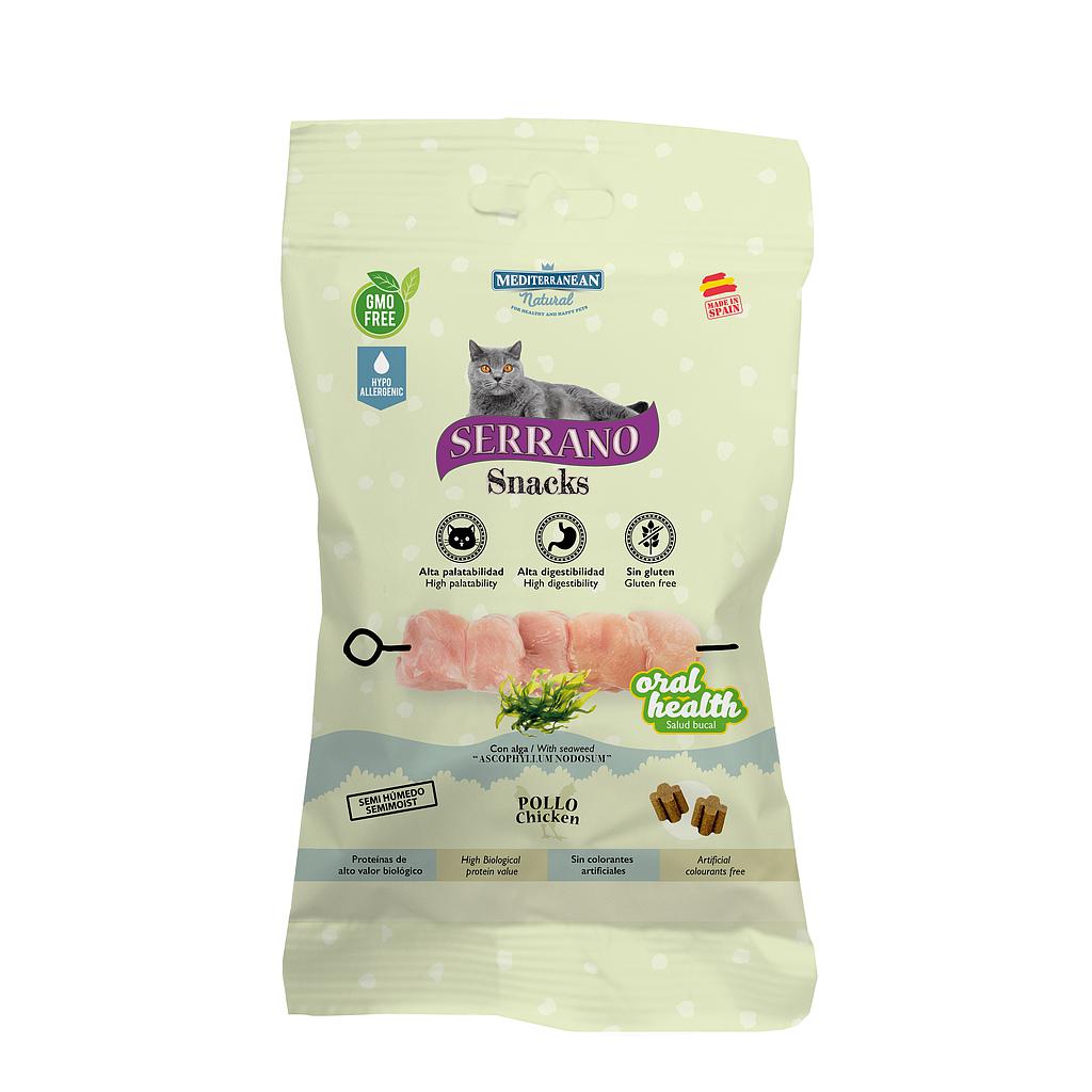 MDT NEW SERRANO SNACKS GATO SALUD BUCAL POLLO 50 GR