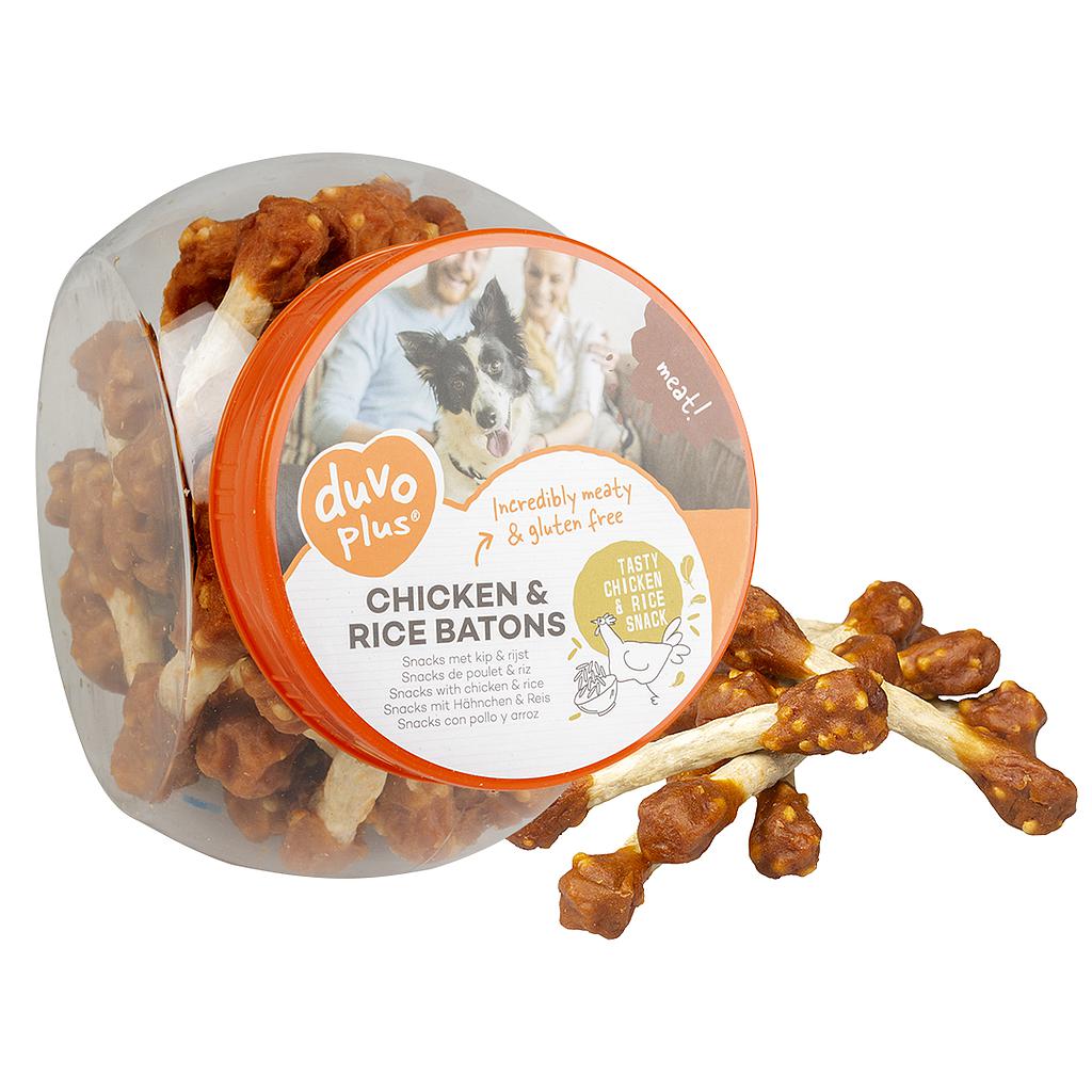 DUVO MEAT BASTONES DE POLLO Y ARROZ BOTE 400 GR