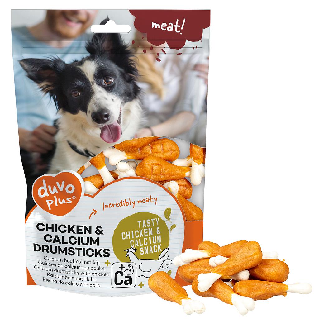 DUVO MEAT MUSLOS DE POLLO Y CALCIO BOLSA 180 GR