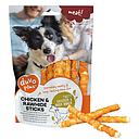 DUVO MEAT PALOS DE POLLO Y PIEL SMALL 12,5 CM BOLSA 100 GR 9 UNI APROX