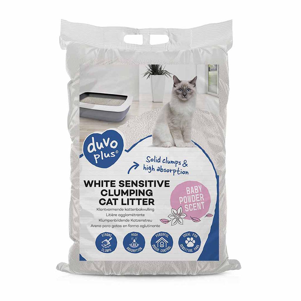 DUVO BENTONITA WHITE SENSITIVE BABY POWER 12 KG