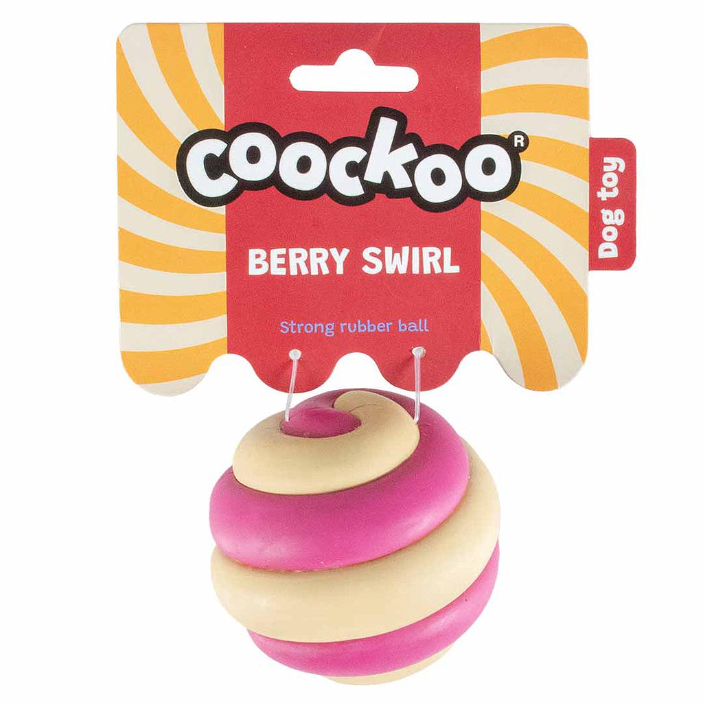 DUVO COOCKOO JUGUETE PERRO BERRY SWIRL ROSA Y BEIGE   7,5 CM