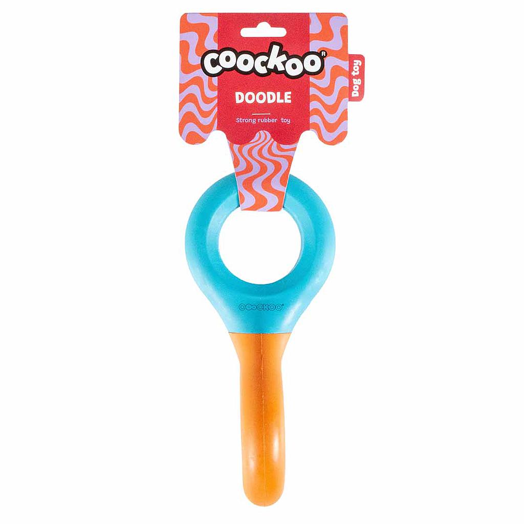 DUVO COOCKOO JUGUETE PERRO DOODLE AZUL Y NARANJA  23 x 10,5 x 3 CM