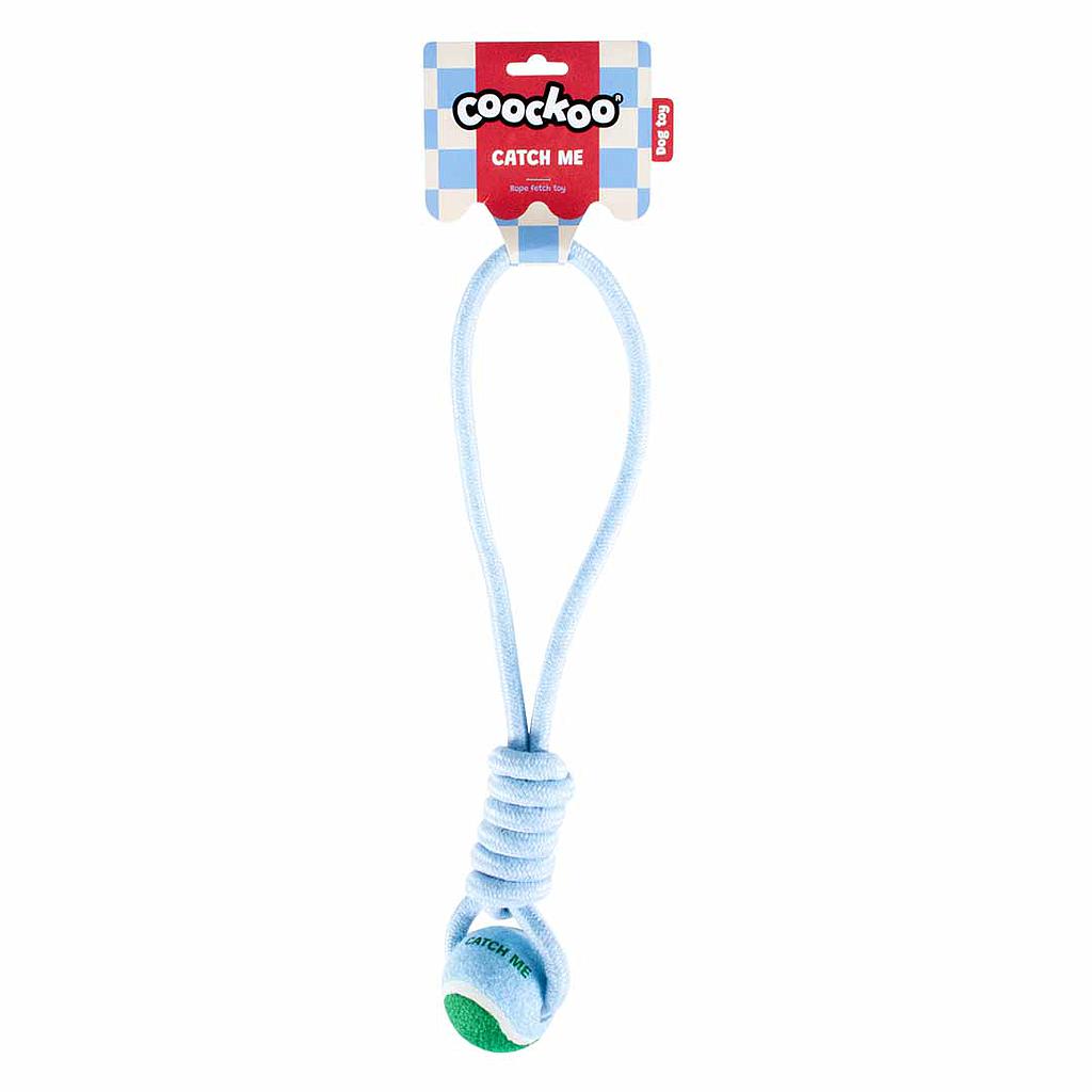 DUVO COOCKOO JUGUETE PERRO CATCH ME AZUL Y VERDE  6 x 45 x 6 CM