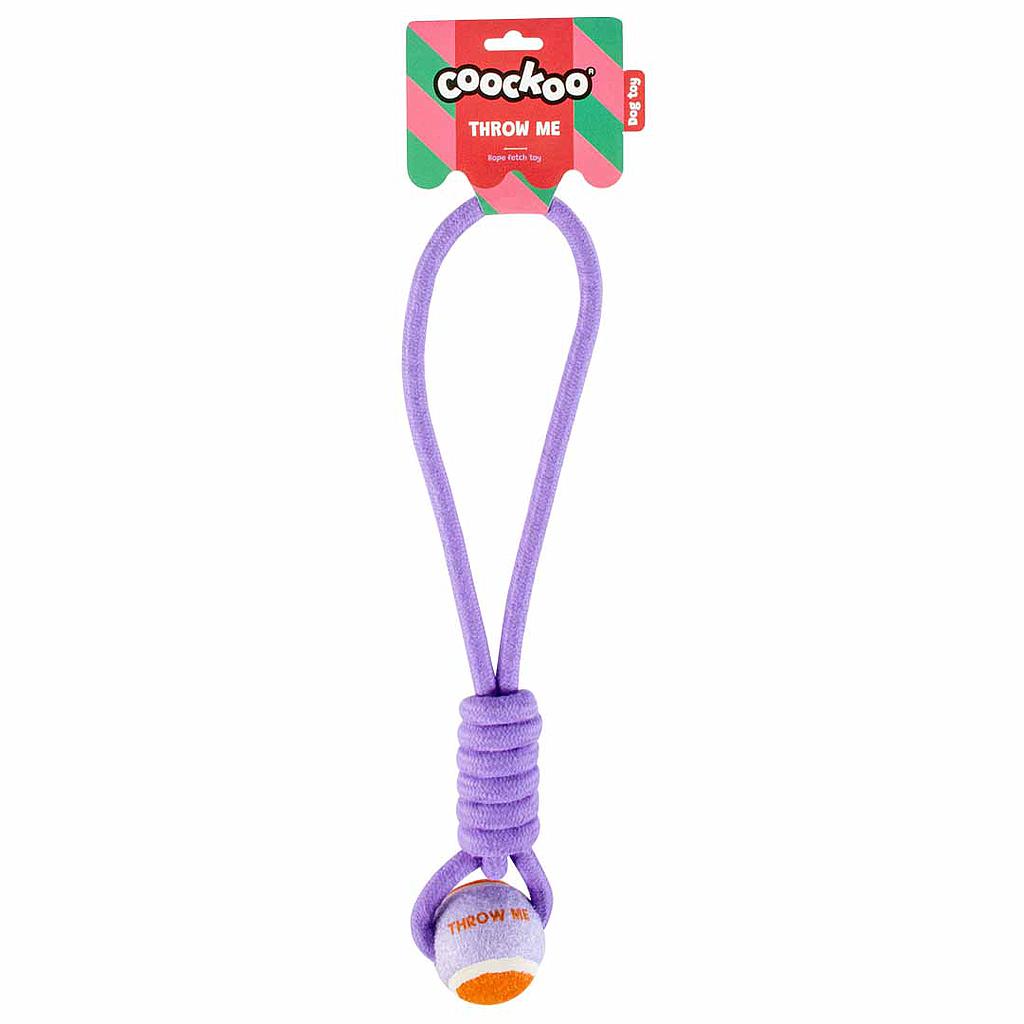 DUVO COOCKOO JUGUETE PERRO THROW ME LILA Y NARANJA  6 x 45 x 6 CM