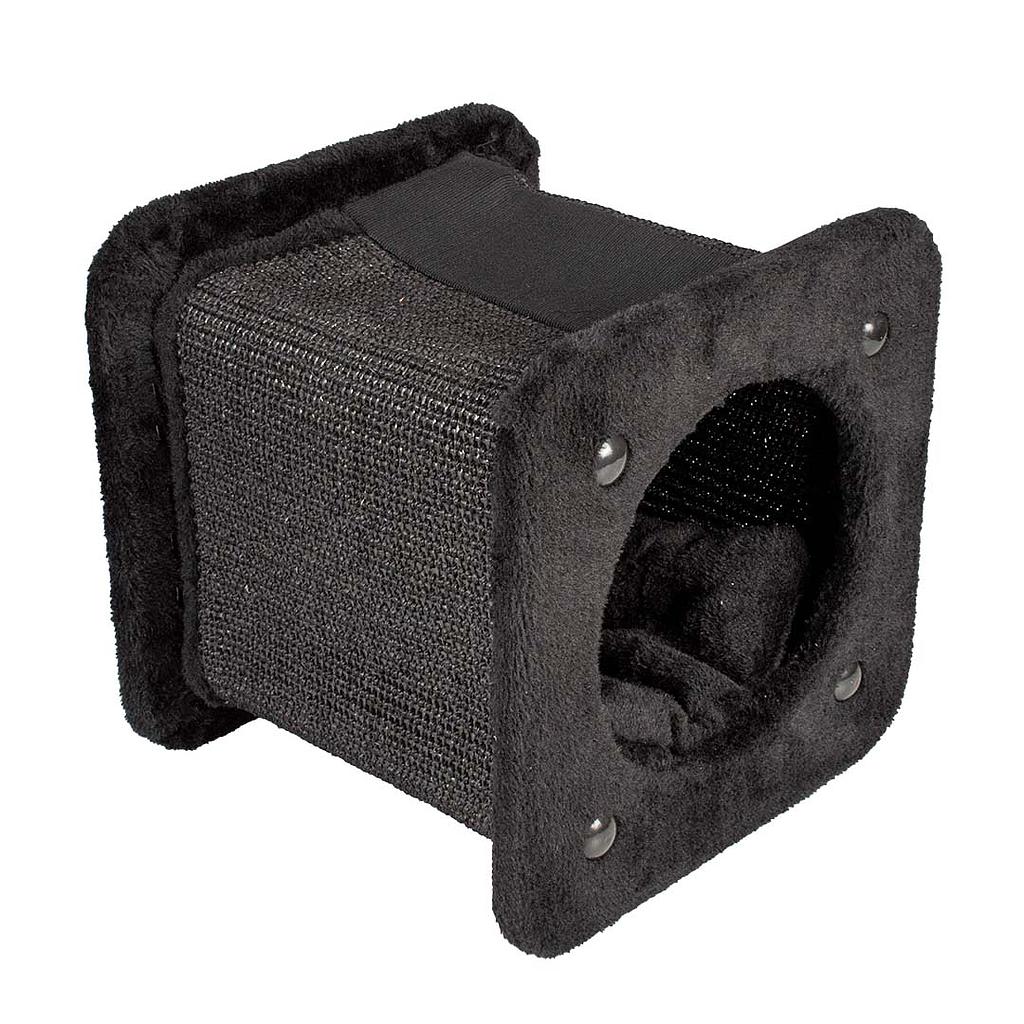 DUVO RASCADOR GATO TUNEL SQUARE NEGRO 30 x 30 x 28 CM