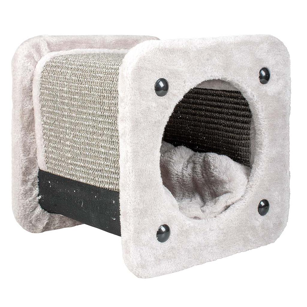 DUVO RASCADOR GATO TUNEL SQUARE GRIS 30 x 30 x 28 CM