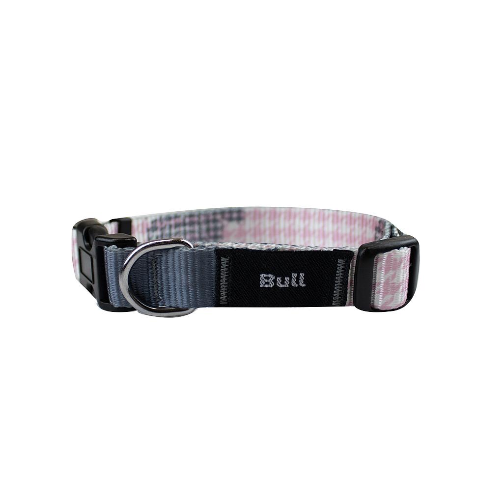 YAGU PASEO COLLAR NYLON FLOW ROSA