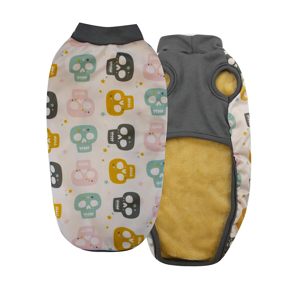 YAGU MODA ABRIGO CAPA CALAVERAS