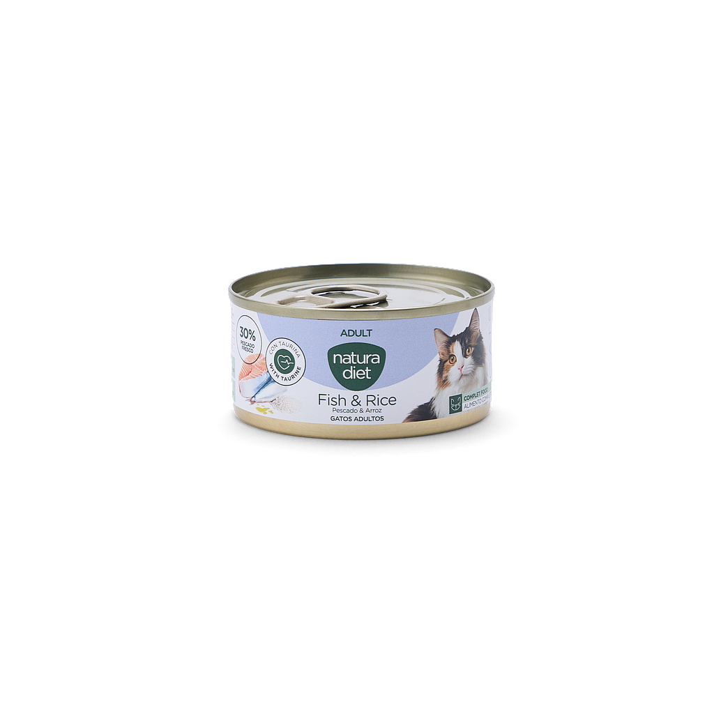 OFERTA DNG NATURA DIET CAT PATE ADULT FISH &amp; RICE 85 GR