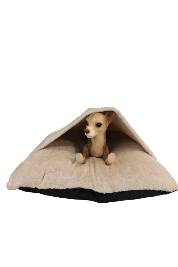 YAGU DESCANSO COJIN CUEVA FLANNEL BEIGE  T-U  50 x 50 x 11 CM