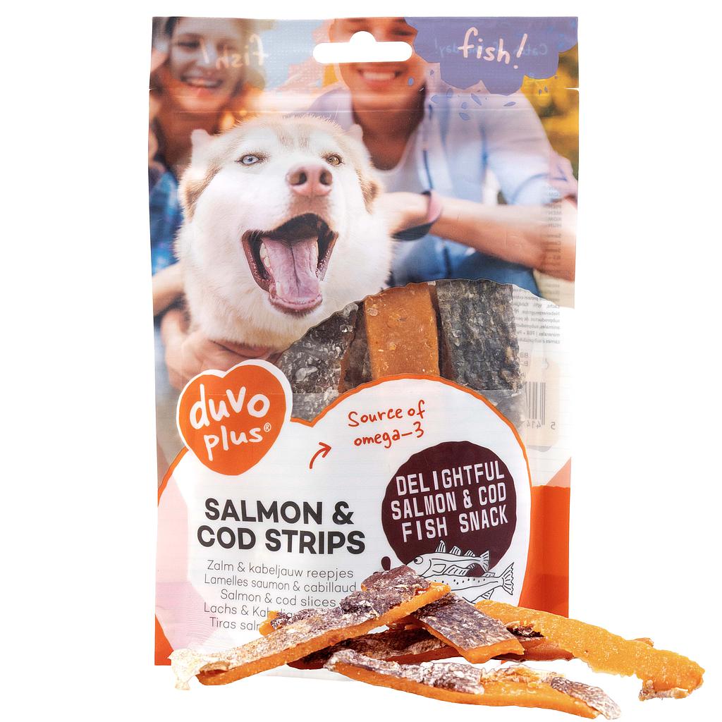 DUVO FISH! TIRAS DE PESCADO Y POLLO 80 GR