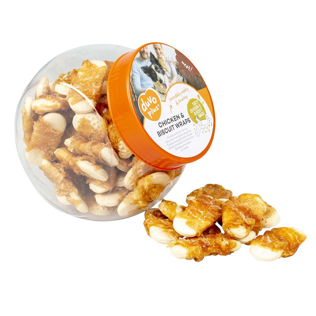 DUVO MEAT! WRAPS DE POLLO Y GALLETA 400 GR