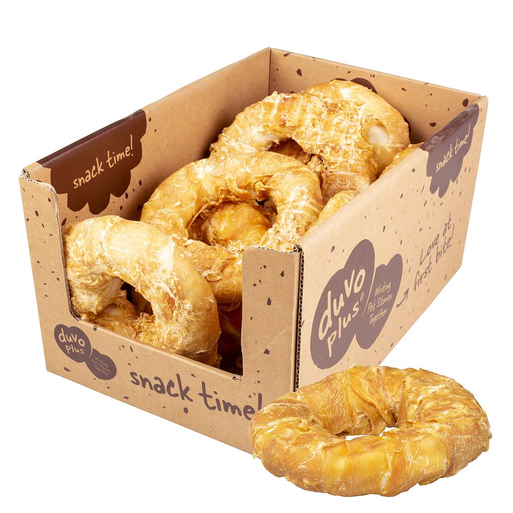 DUVO MEAT! BAGELS DE POLLO Y PIEL NATURAL T-L 15-18 CM DISPLAY