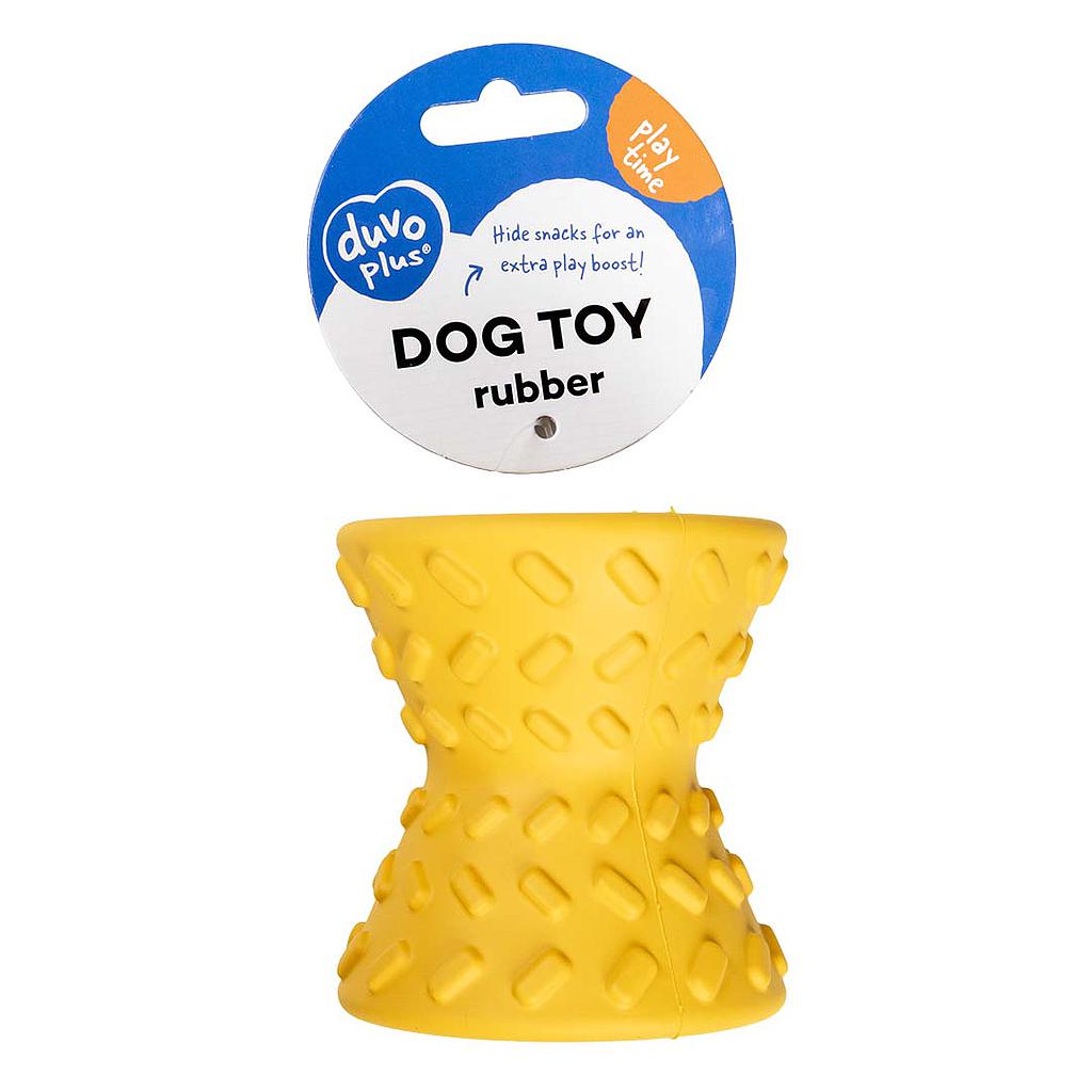DUVO JUGUETE PERRO GRIPLAY DIABOLO AMARILLO  8,5 x 7,6 x 7,6 CM
