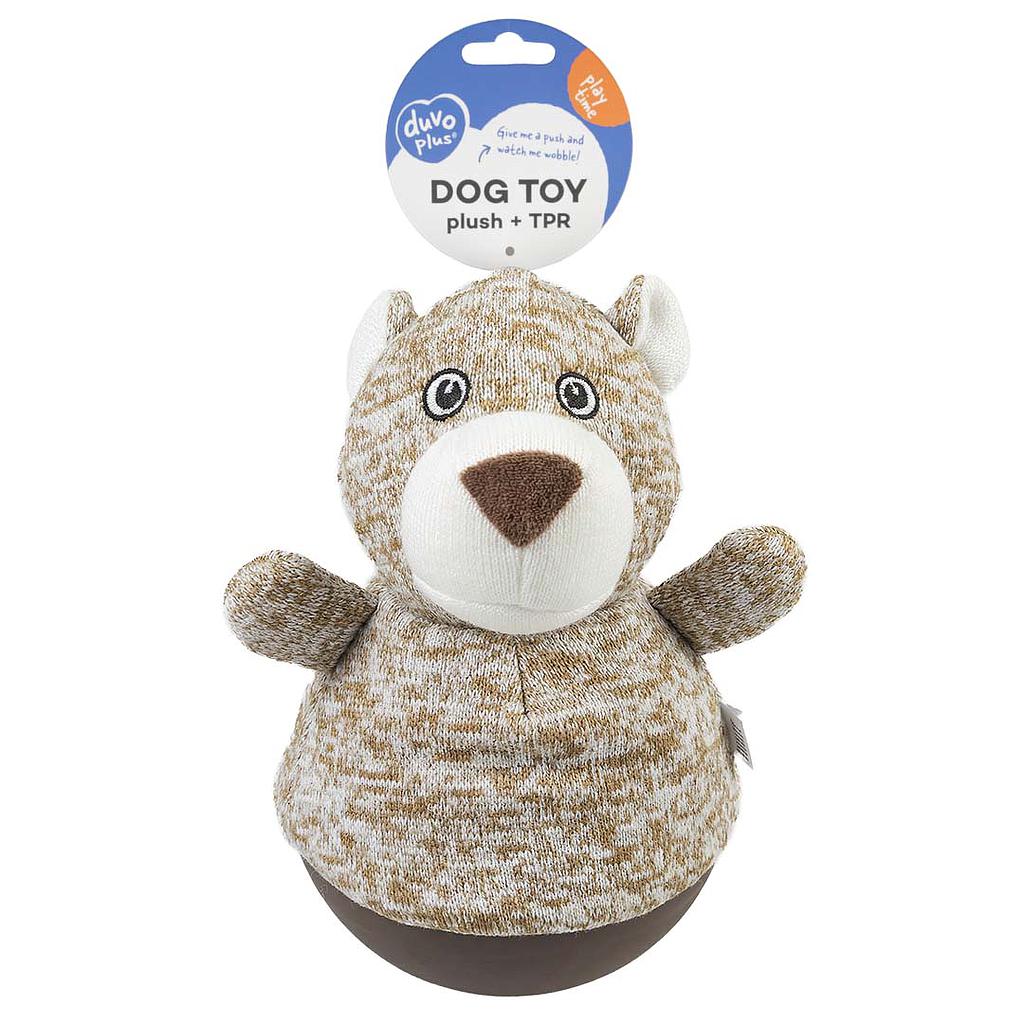 DUVO JUGUETE PERRO PELUCHE TUMBLY LEONA BEIGE  13,5 x 13,5 x 22 CM