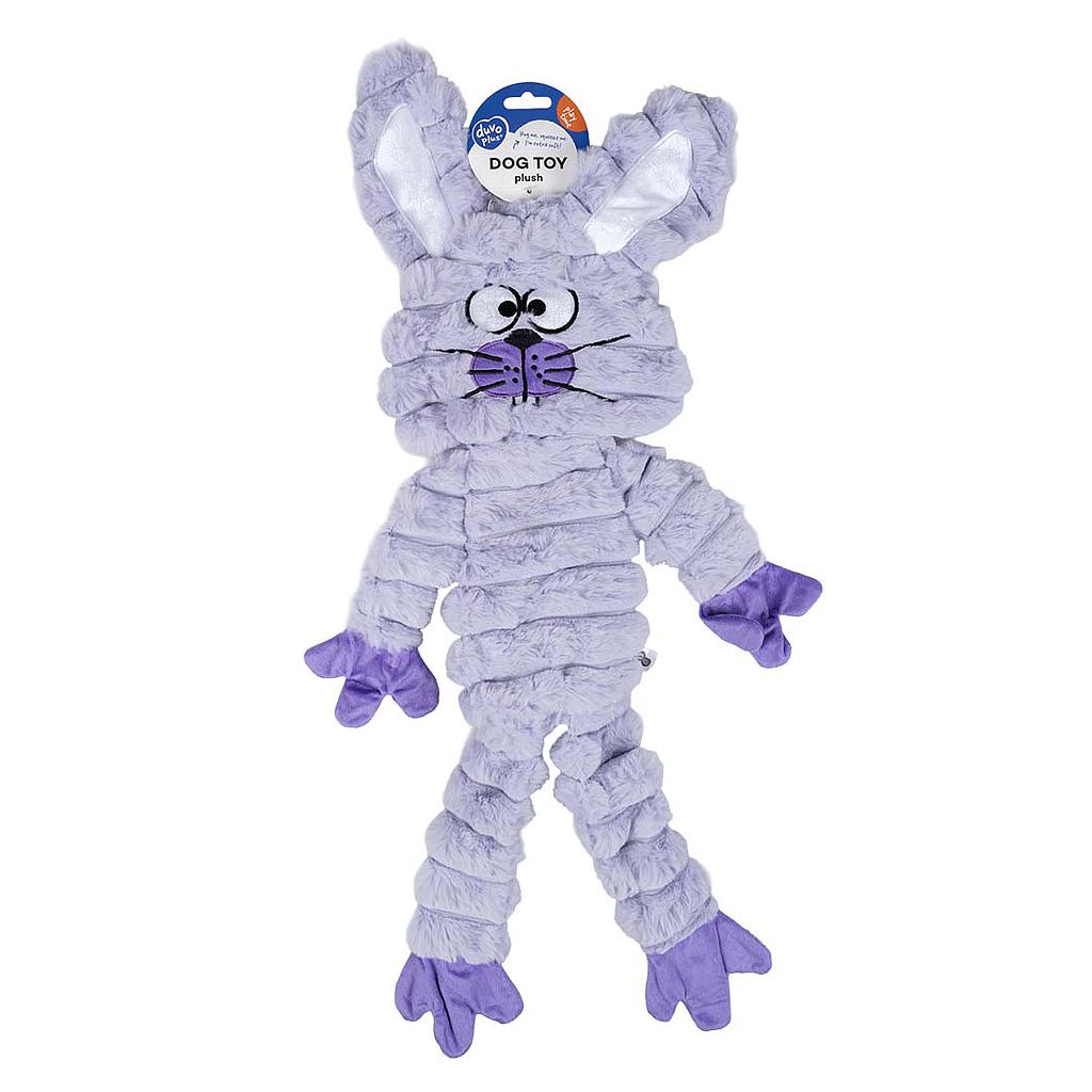 DUVO JUGUETE PERRO PELUCHE HUGGI CONEJO LILA T-L  63 x 33 x 4,5 CM