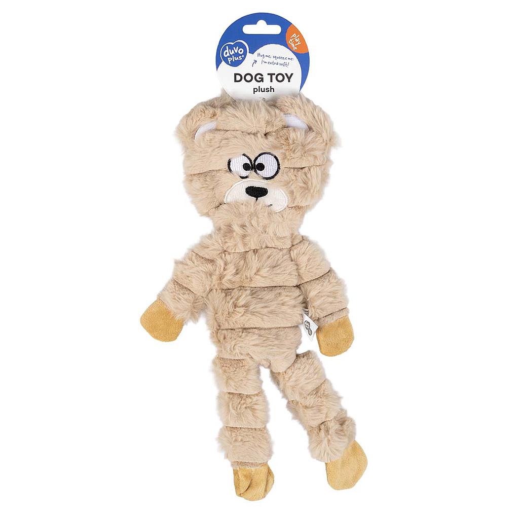 DUVO JUGUETE PERRO PELUCHE HUGGI OSO MARRON T-S  38 x 17 x 3,5 CM
