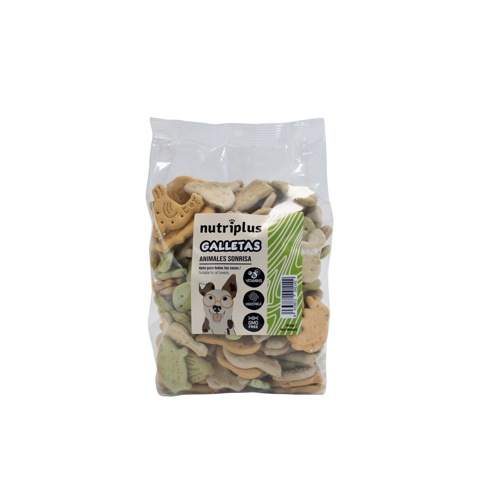 OFERTA NUTRIPLUS GALLETA ANIMALES SONRISA (CUBO 3,8 LT)