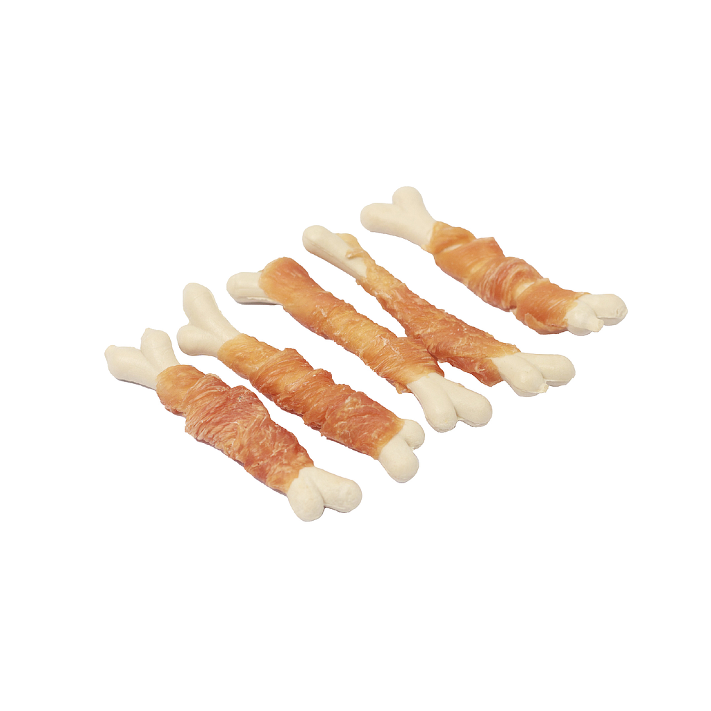 NUTRIPLUS MEAT HUESO DE CALCIO CON POLLO 8 CM (BOLSA 500 GR)