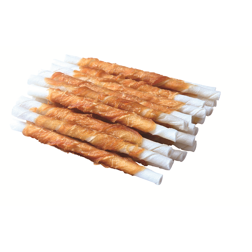 NUTRIPLUS MEAT PALITO PIEL CON POLLO 20 CM (BOLSA 500 GR)