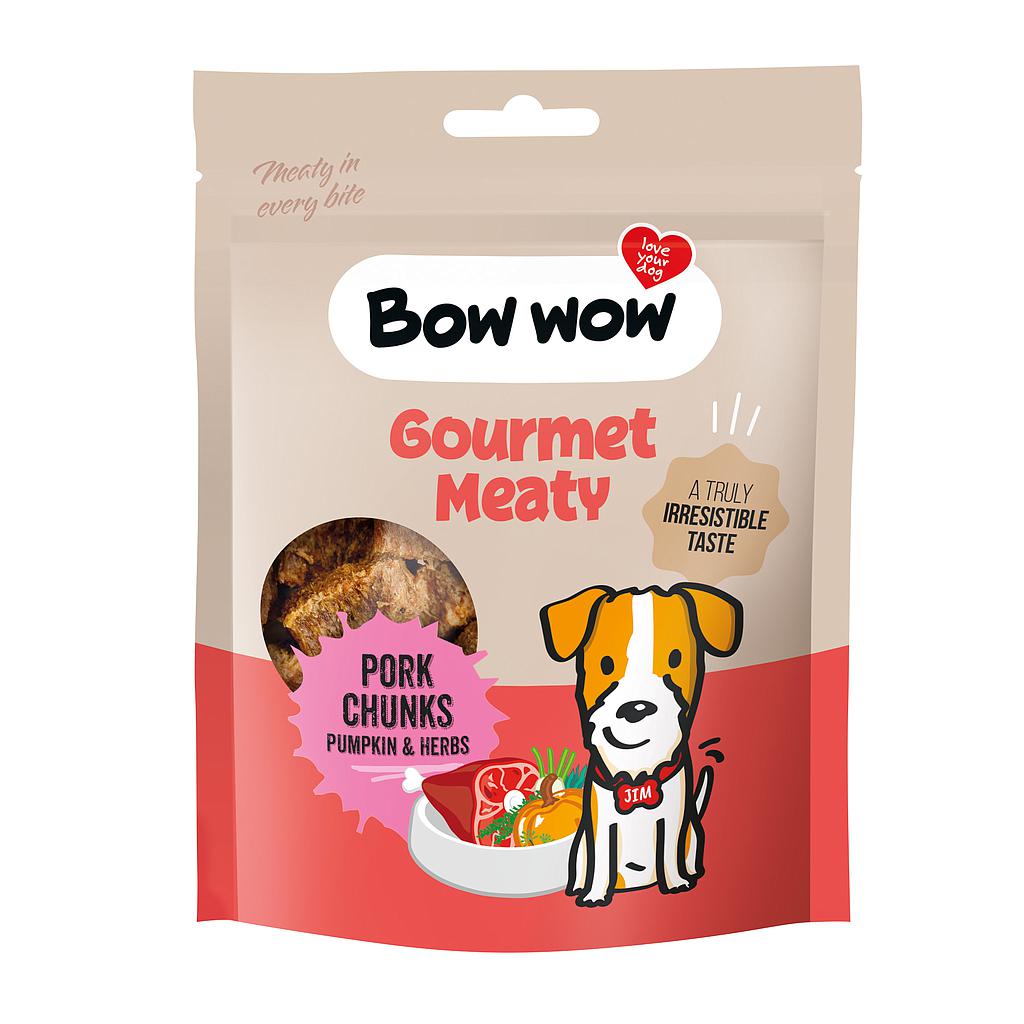 BOW WOW PORK CHUNKS WITH PUMPKIN &amp; HERBS 60 GR / 15 BOLSAS