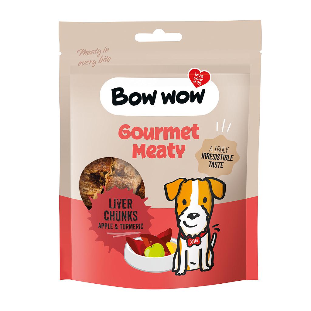 BOW WOW LIVER CHUNKS WITH APPLE &amp; TURMERIC 60 GR / 15 BOLSAS