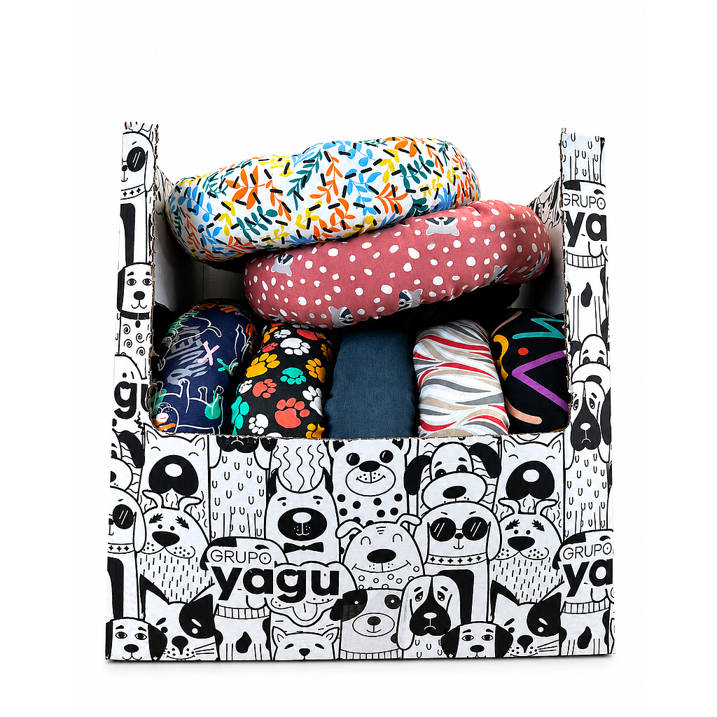 YAGU DESCANSO LOTE CUNA DONUT GATO LONETA T-1  47 x 47 x 12 CM