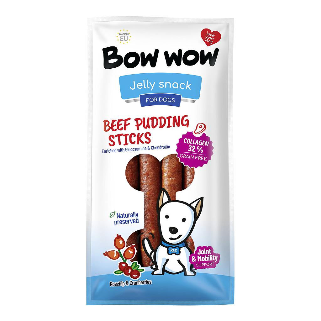 BOW WOW PUDDING STICKS BEEF 6 UNI