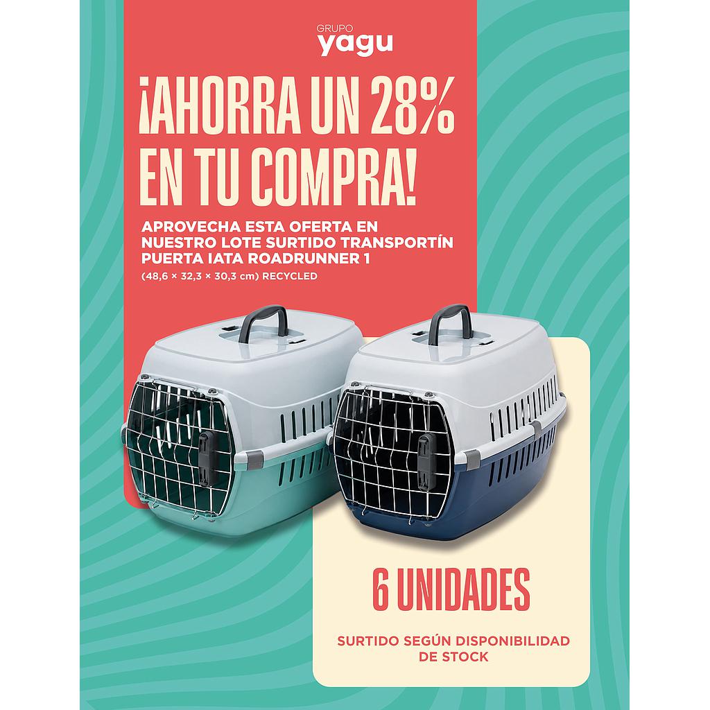MODERNA LOTE SURTIDO MODERNA TRANSPORTIN PUERTA IATA ROADRUNNER 1 (48,6 x 32,3 x 30,3 CM) RECYCLED