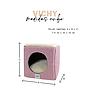 YAGU CUBO VICHY GRANA T-U  33 x 33 x 33 CM