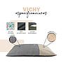YAGU COJIN EOS VICHY NEGRO T-U  100 x 70 CM