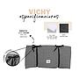 YAGU COLCHON ZENDA VICHY NEGRO T-U  109 x 66 x 6 CM
