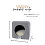 YAGU CUBO VICHY NEGRO T-U  33 x 33 x 33 CM
