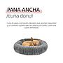 YAGU DESCANSO CUNA DONUT PANA ANCHA GRIS