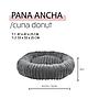 YAGU DESCANSO CUNA DONUT PANA ANCHA GRIS
