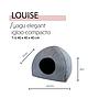 YAGU DESCANSO IGLOO COMPACTO LOUISE T-U  40 x 40 x 40 CM