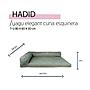 YAGU DESCANSO CUNA ESQUINERA HADID T-U  80 x 60 x 20 CM