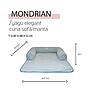 YAGU DESCANSO SOFA MANTA MONDRIAN T-U  87 x 68 x 12 CM